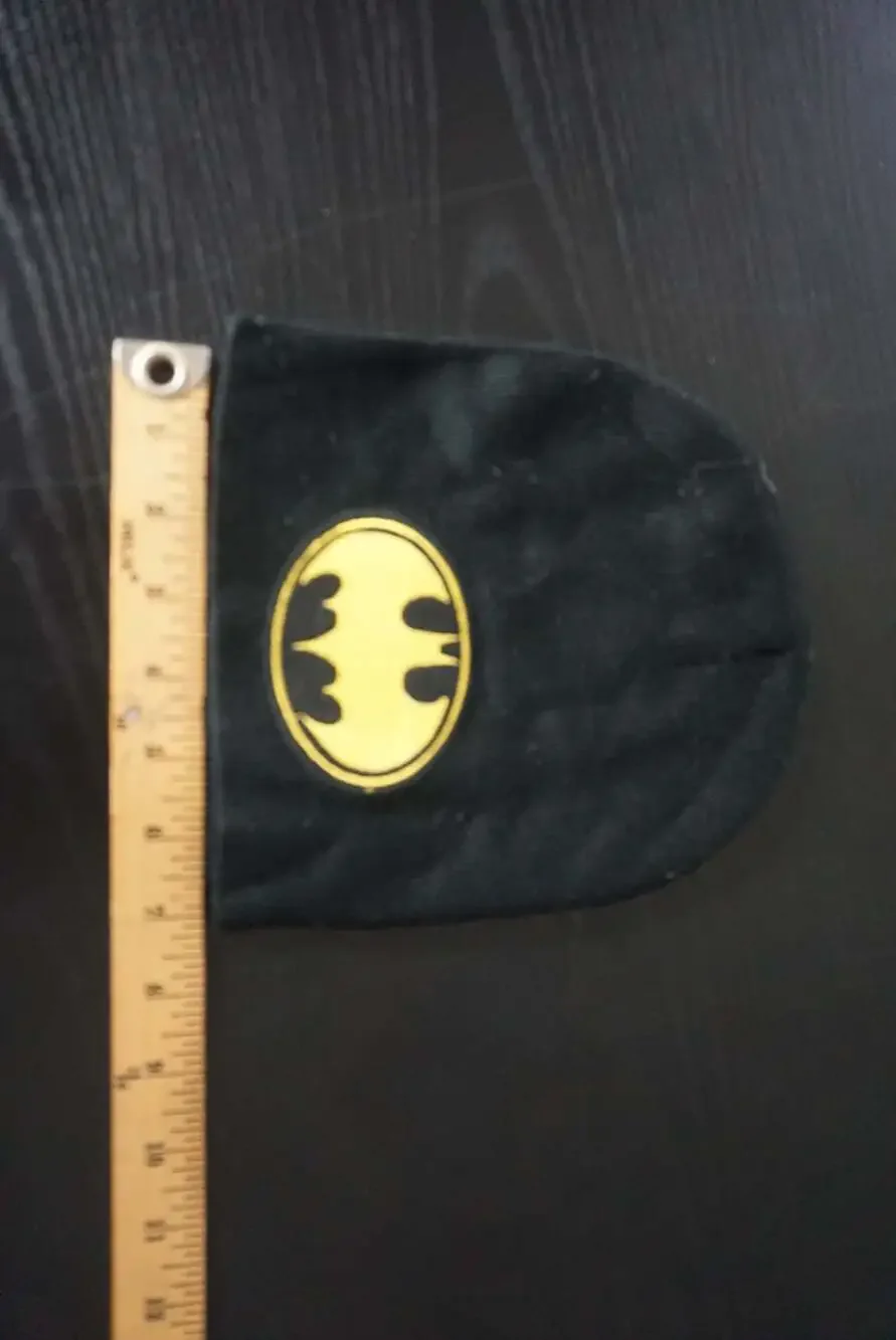 DC Comics Batman Black Beanie Hat with Yellow Logo
